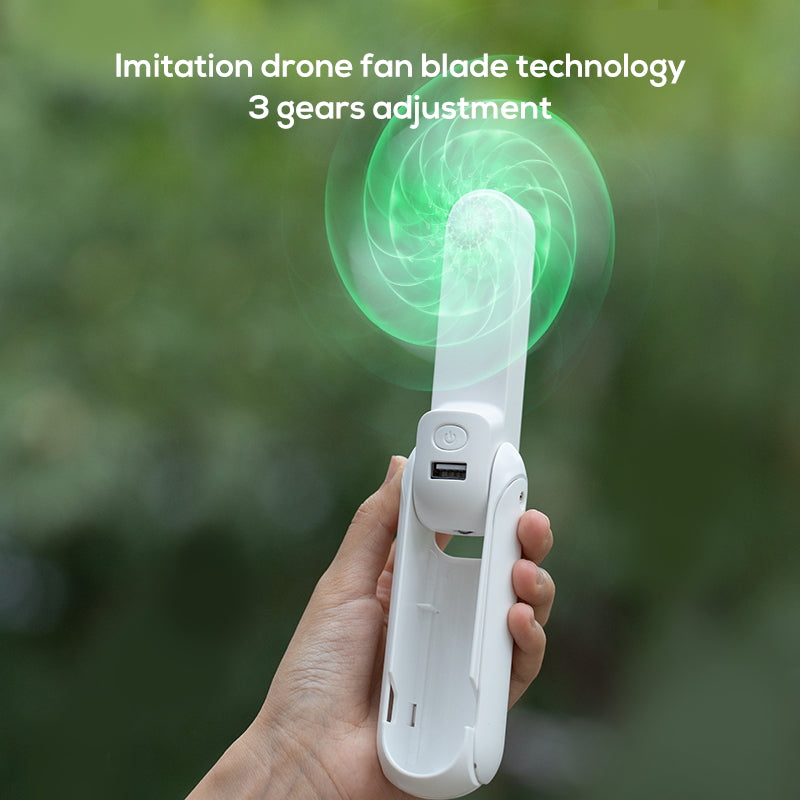 KALAMAN 4 IN 1 Pocket Fan Handheld Mini Fan, 2000mAh USB Rechargeable Portable Fan