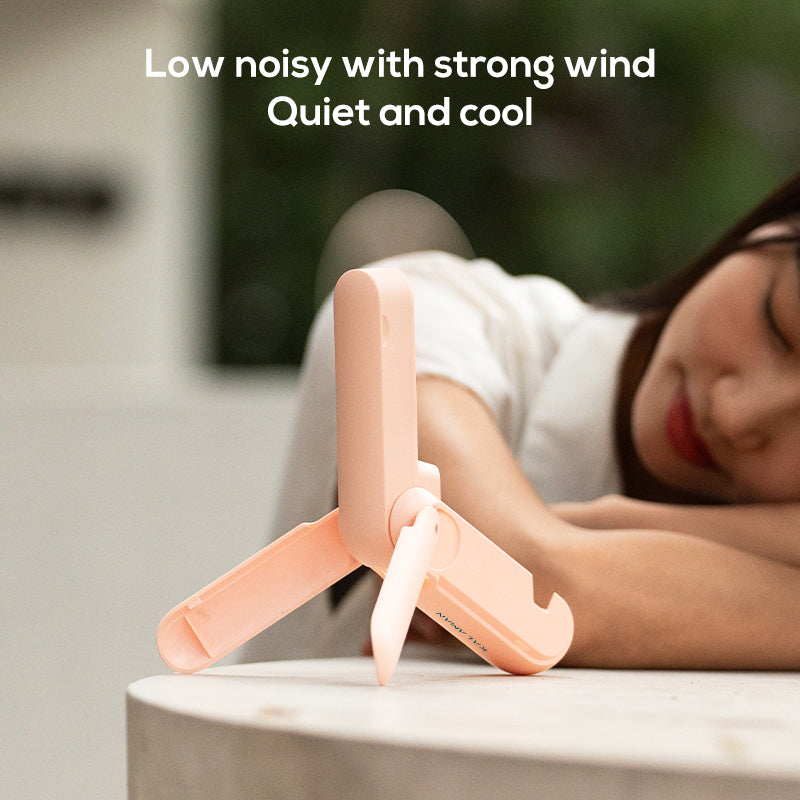 KALAMAN 4 IN 1 Pocket Fan Handheld Mini Fan, 2000mAh USB Rechargeable Portable Fan