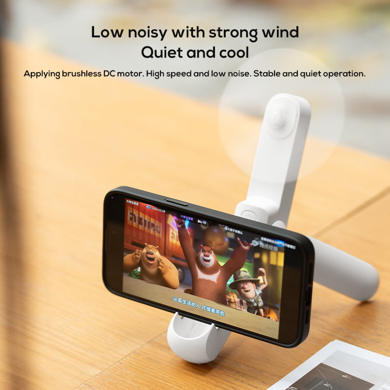 KALAMAN 4 IN 1 Pocket Fan Handheld Mini Fan, 2000mAh USB Rechargeable Portable Fan