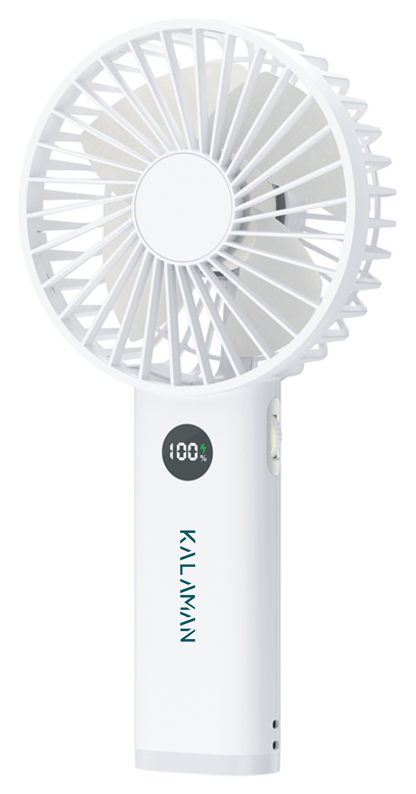 KALAMAN Handheld Fan, 12000 RPM 3600mAh Portable Hand Fan, Mini Personal Rechargeable Hand Held Fan, Max 15Hrs Battery Operated USB Small Fan with 5 Speeds